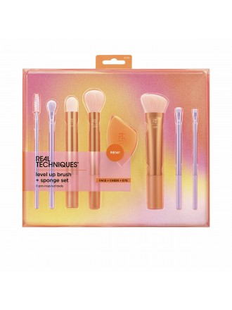 Set of Make-up Brushes Real Techniques Level Up 8 Pieces
