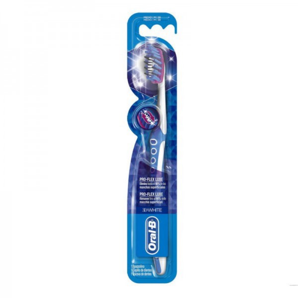 Toothbrush 3D White Pro-Flex Luxe Oral-B D White Flex Luxe Medium 1 Unit