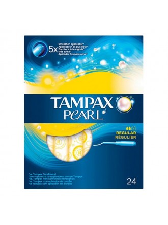 Pack of Tampons Pearl Regular Tampax Tampax Pearl (24 uds) 24 uds