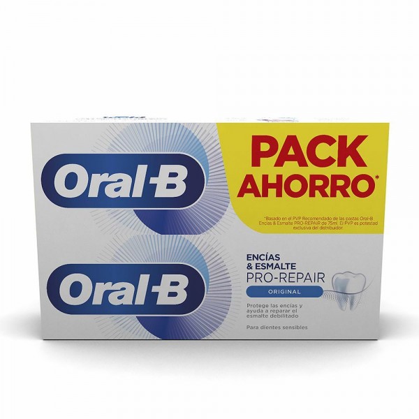 Toothpaste Oral-B Encías & Esmalte Pro-Repair (2 x 75 ml)