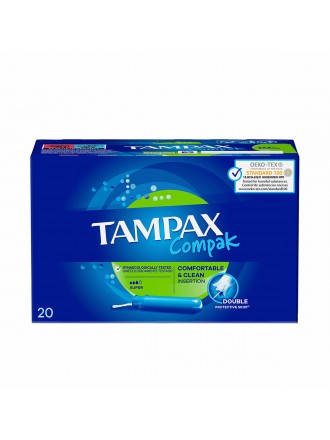 Super Tampons Tampax Compak 20 Units