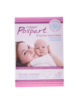 Disposable Panties Pospart Indasec Pospart (4 uds) 4 Units (Parapharmacy)