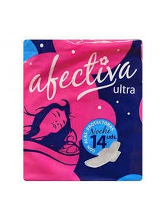 Night Sanitary Pads with Wings Afectiva Ultra (14 uds)