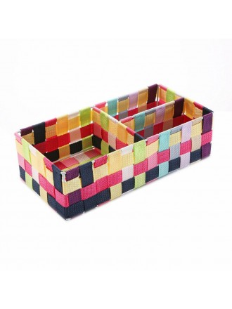 Box with compartments Versa Multicolour (17 x 10 x 35 cm)