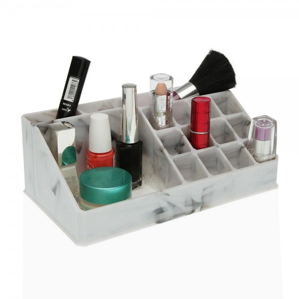 Make-up organizer Versa Multicolour polystyrene 12,5 x 8 x 22 cm
