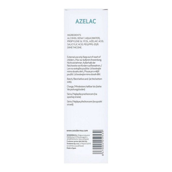 Acne Skin Treatment Sesderma Azelac Facial Lotion (100 ml)