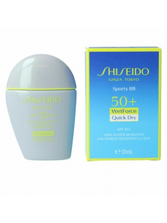 Crème Make-up Base Sports BB Shiseido SPf 50+ Very Dark Beige Spf 50 (30 ml)