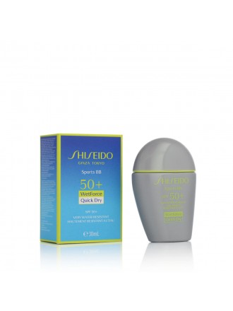 Sun Protection with Colour Shiseido Sports BB SPF50+ SPF50+ Medium Tone Spf 50 30 ml