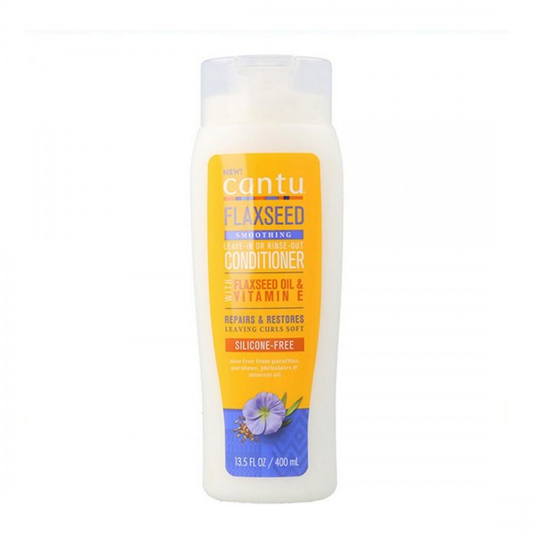 Conditioner Semi di Lino Smoothing Leave-In Or Rinse-Out Cantu (400 ml)