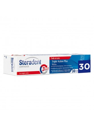 Cleaning Tablets for Dentures Steradent Triple Acción 30 Units