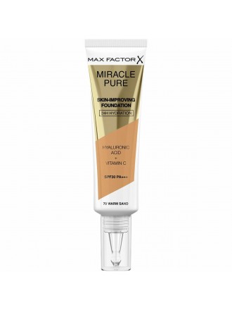 Liquid Make Up Base Max Factor Miracle Pure Spf 30 Nº 70-warm sand 30 ml