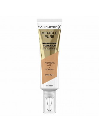 Liquid Make Up Base Max Factor Miracle Pure 75-golden SPF 30 (30 ml)