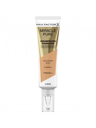 Liquid Make Up Base Max Factor Miracle Pure 55-beige SPF 30 (30 ml)
