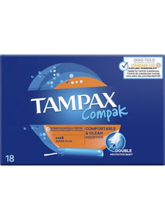 Super Plus Tampon Tampax Compak 18 Units