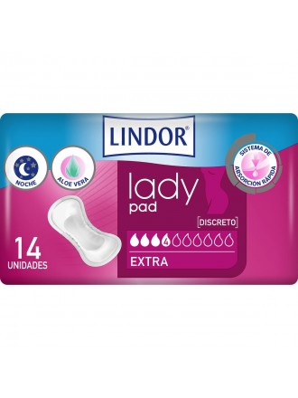 Incontinence Sanitary Pad Lindor Lady Pad 14 Units