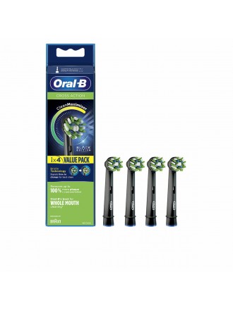 Spare for Electric Toothbrush Oral-B Cross Action Black 4 Units