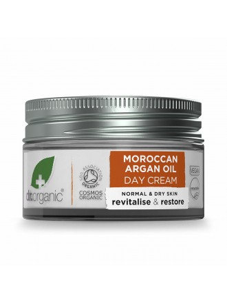 Crema da giorno nutriente all'olio di Argan marocchino Dr.Organic Argán 50 ml
