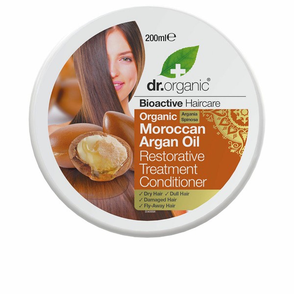 Maschera per capelli Olio di Argan marocchino Dr.Organic Argán 200 ml