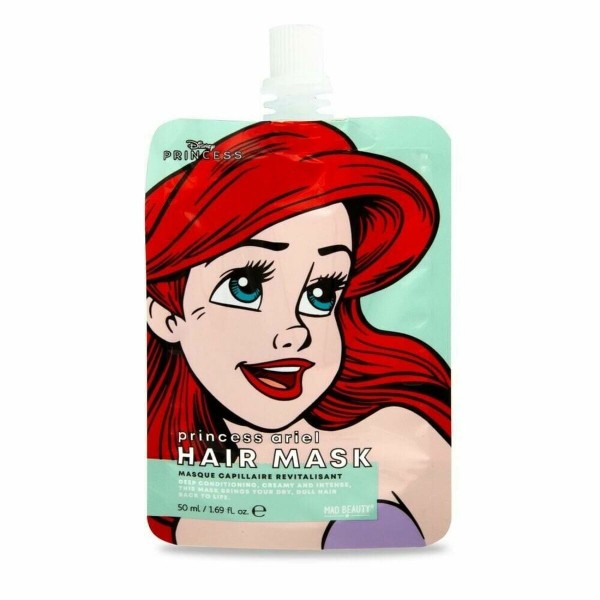Maschera per capelli Mad Beauty Disney Princess Ariel Rivitalizzante 25 ml (50 ml)
