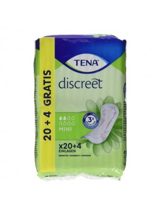Incontinence Sanitary Pad Discreet Mini Tena (24 uds)