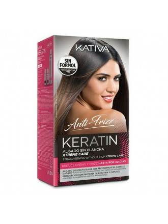 Trattamento lisciante per capelli Kativa Keratin Xtreme Care 3 pezzi