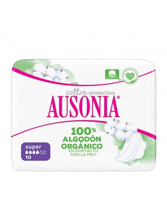 Super Sanitary Pads with Wings ORGANIC Ausonia (10 uds)