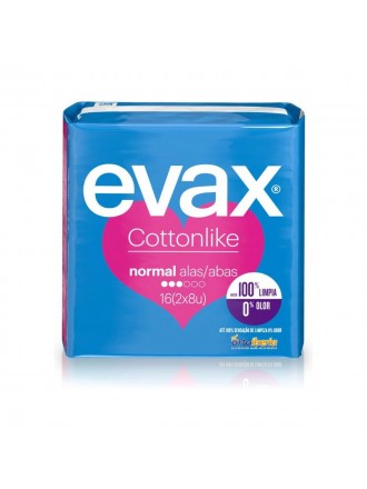 Normal Sanitary Pads with Wings Evax (16 uds)