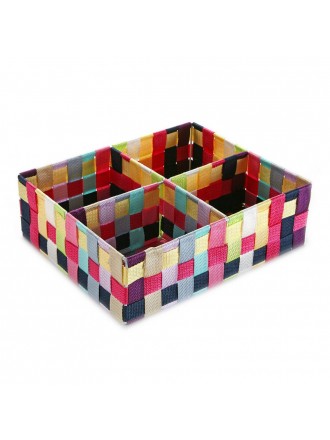 Box with compartments Versa Multicolour (27 x 10 x 32 cm)