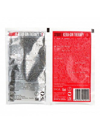 Trattamento lisciante per capelli Saga Pro Kera-Gin Therapy (15 ml)