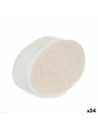 Body Sponge White Beige 15 x 5 x 10 cm (24 Units)